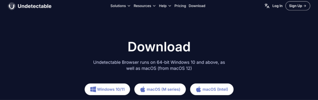Экран выбора ОС для загрузки Undetectable