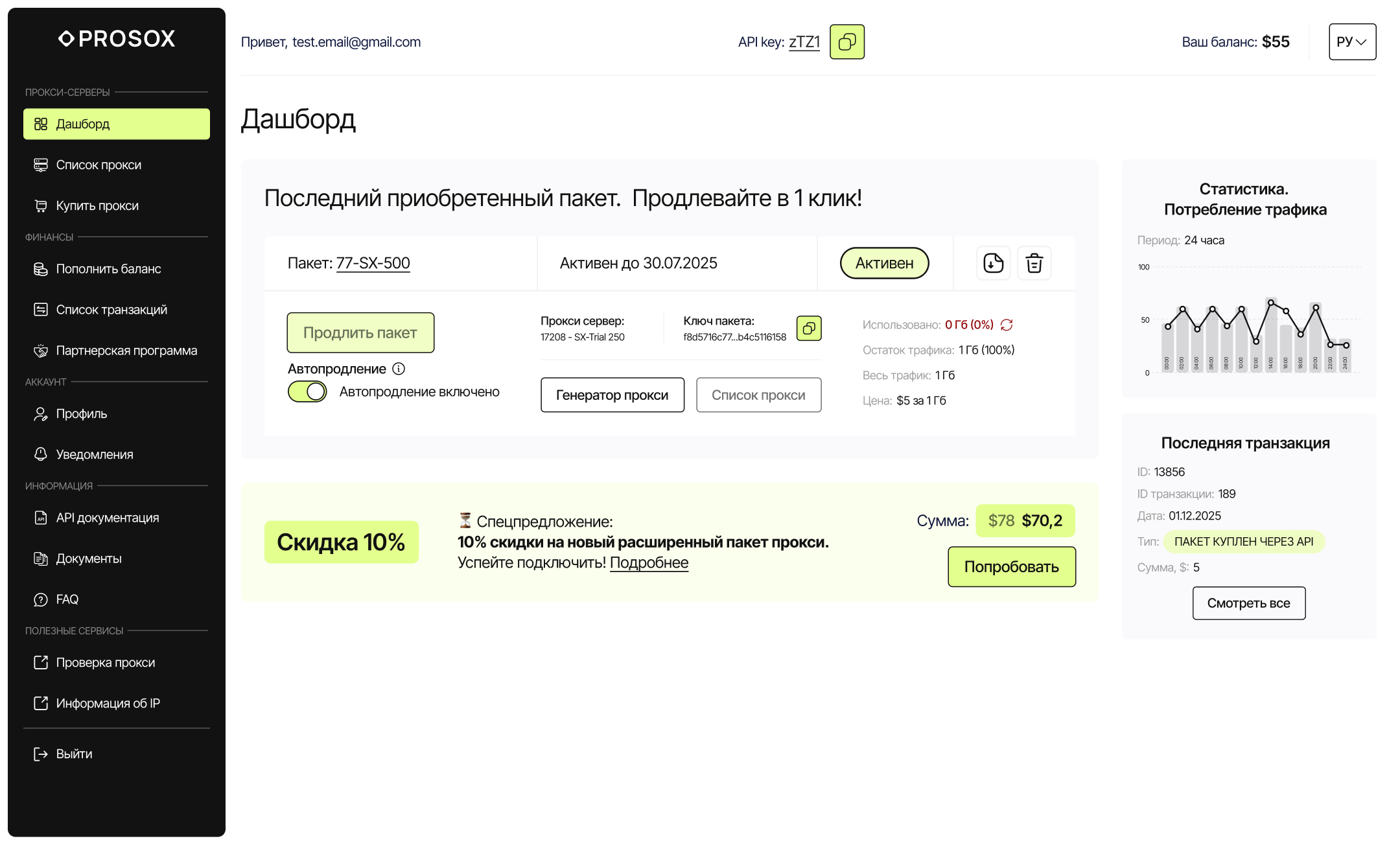 Универсальный дашборд