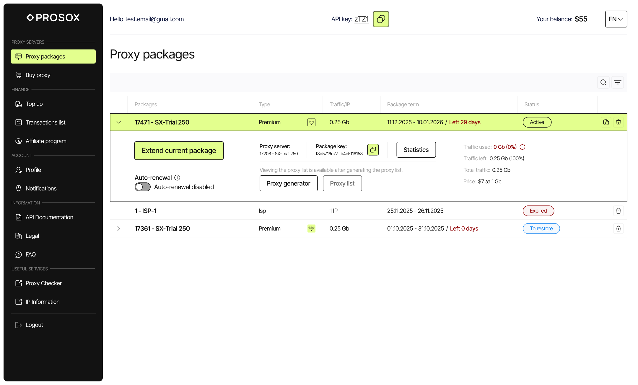 User-friendly control panel