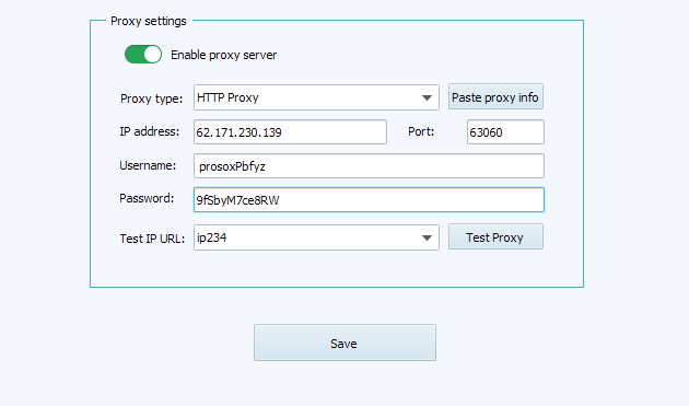 подключенрие прокси в XLogin