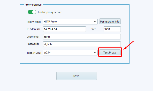 проверка прокси  в XLogin