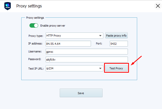 Proxy check on prosox