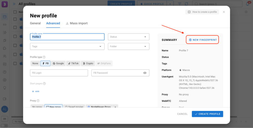 New Fingerprint in Dolphin Anty