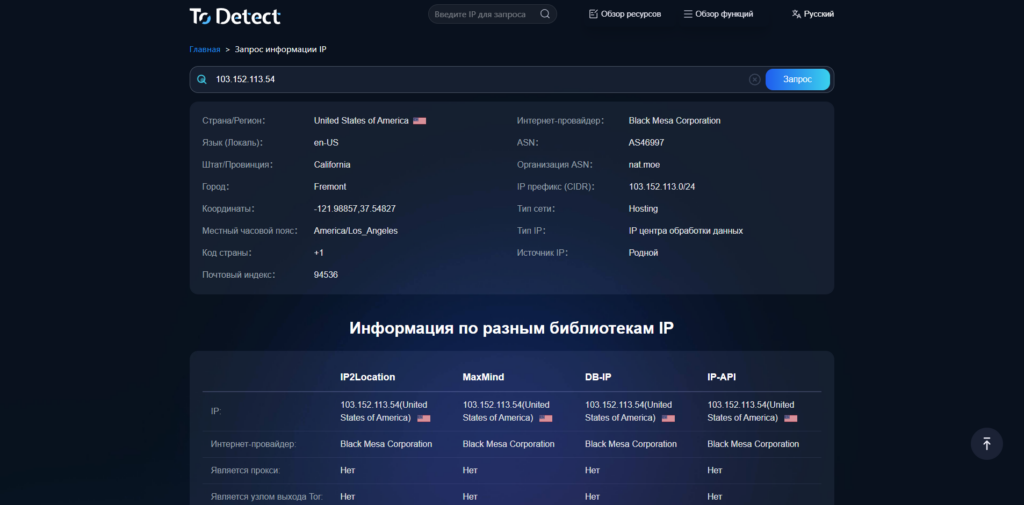 Ключевая функция ToDetect — не «маскировка», а анализ и проверка